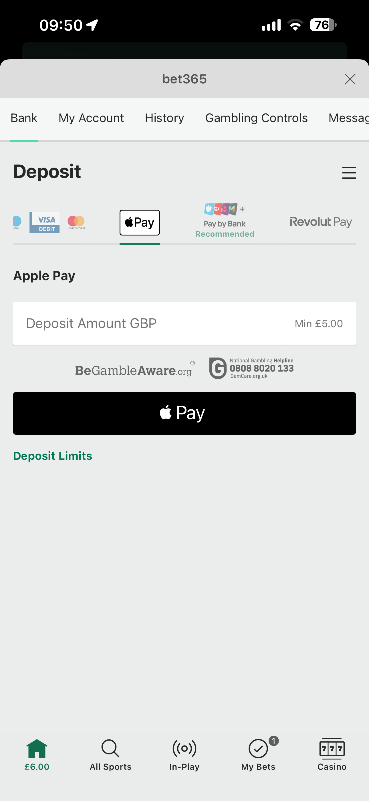 Bet365 Apple Pay