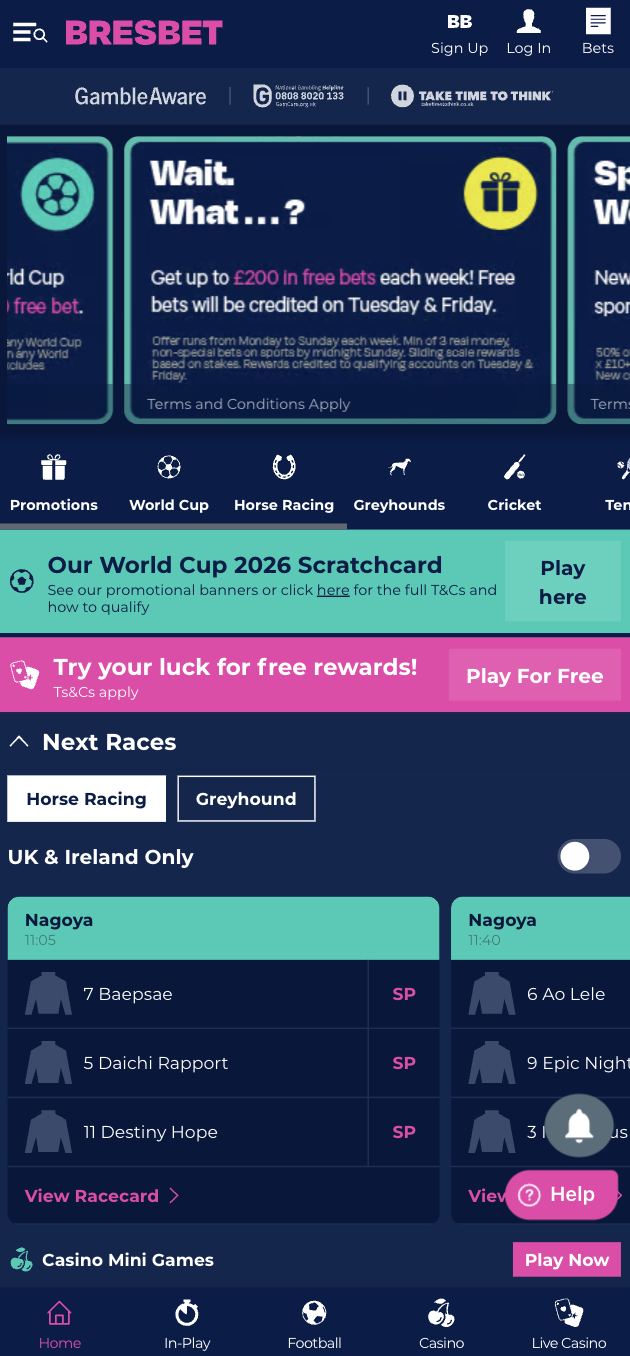 BresBet Sign Up 1