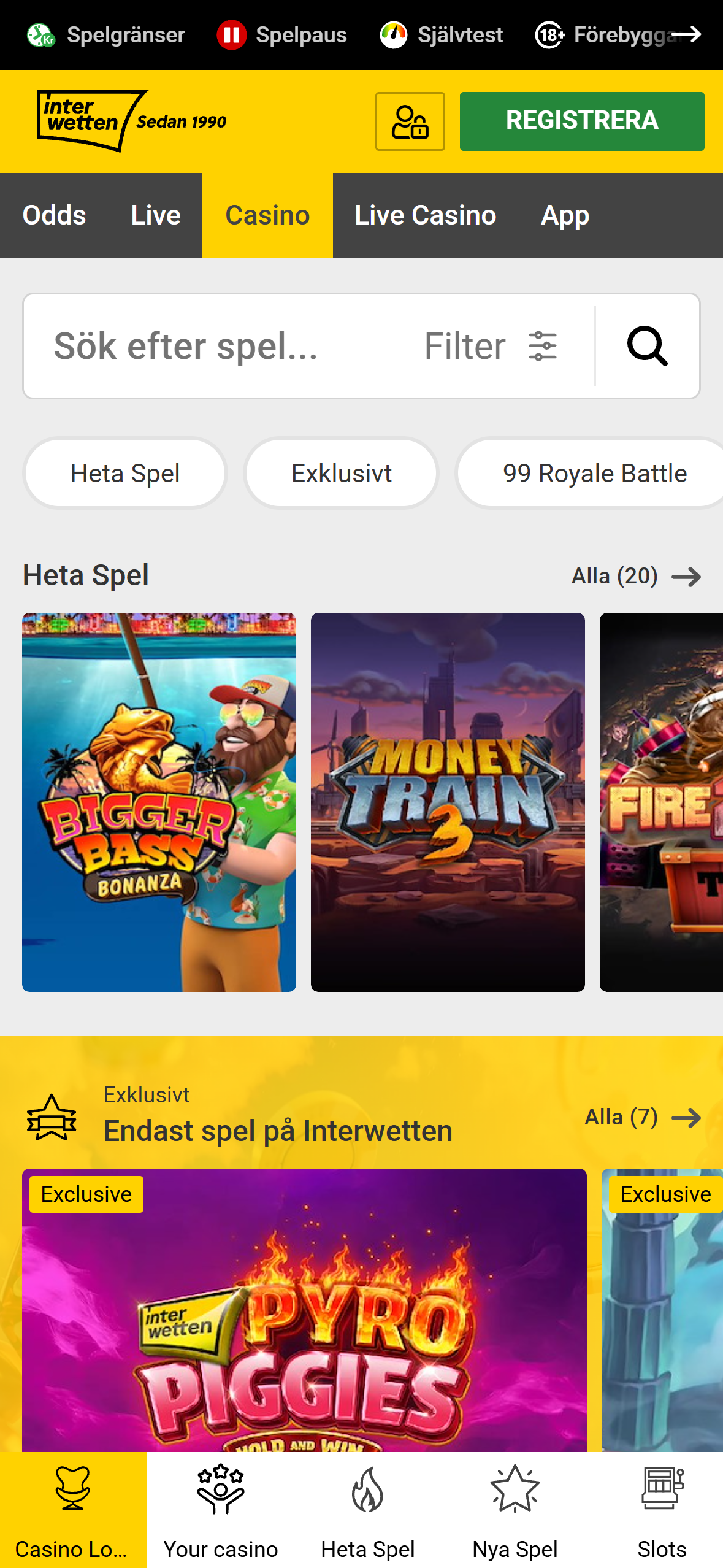 Interwetten casino hem