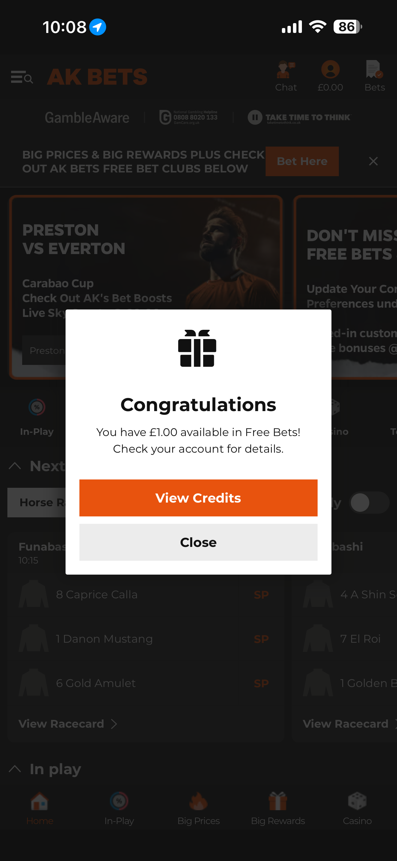 AK Bets Free Bet