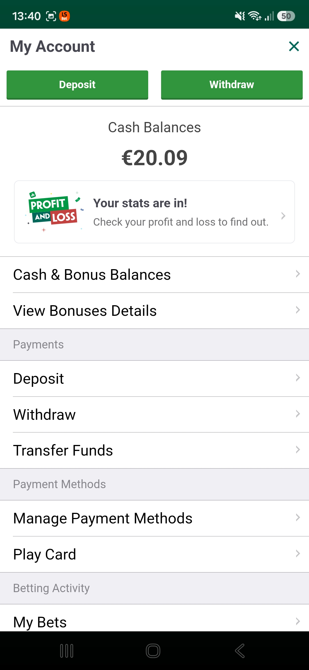 Paddy Power withdrawal 2