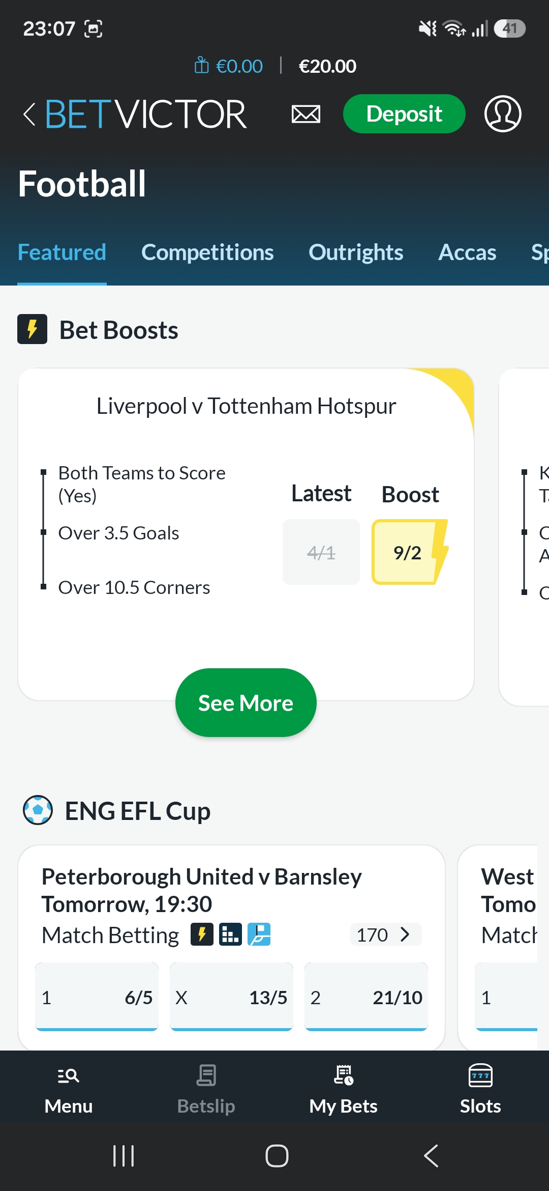 BetVictor Football