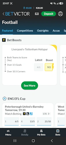 BetVictor Football