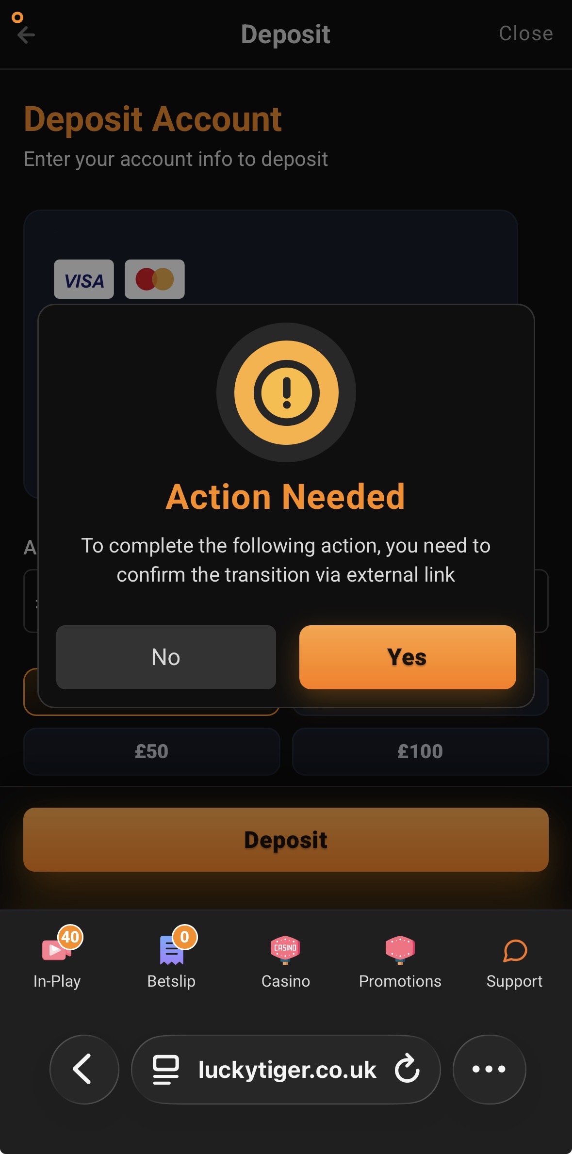 Lucky Tiger Deposit 4