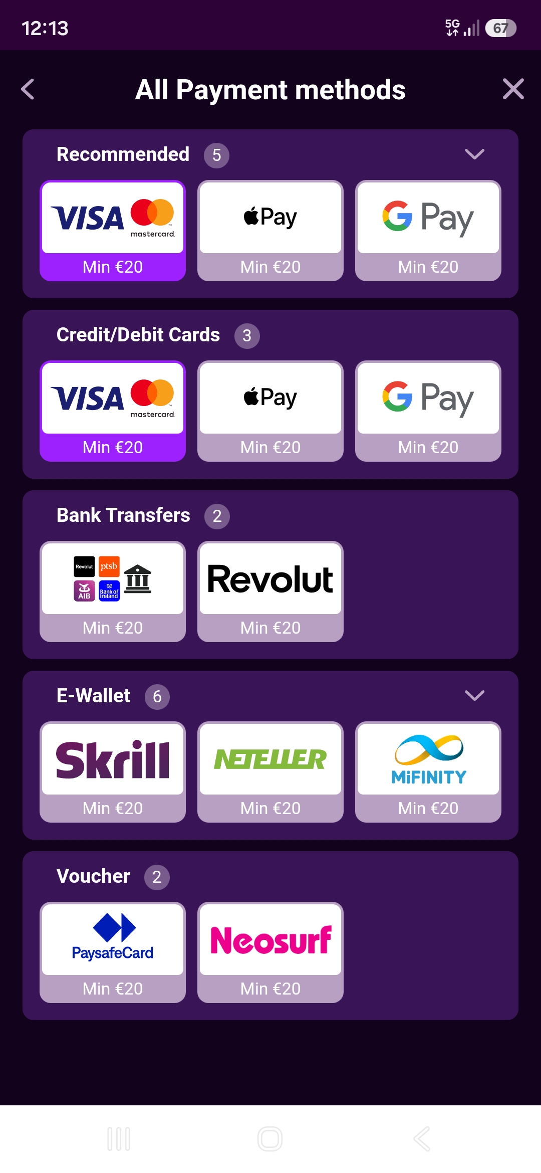 Tonybet alternative deposit methods