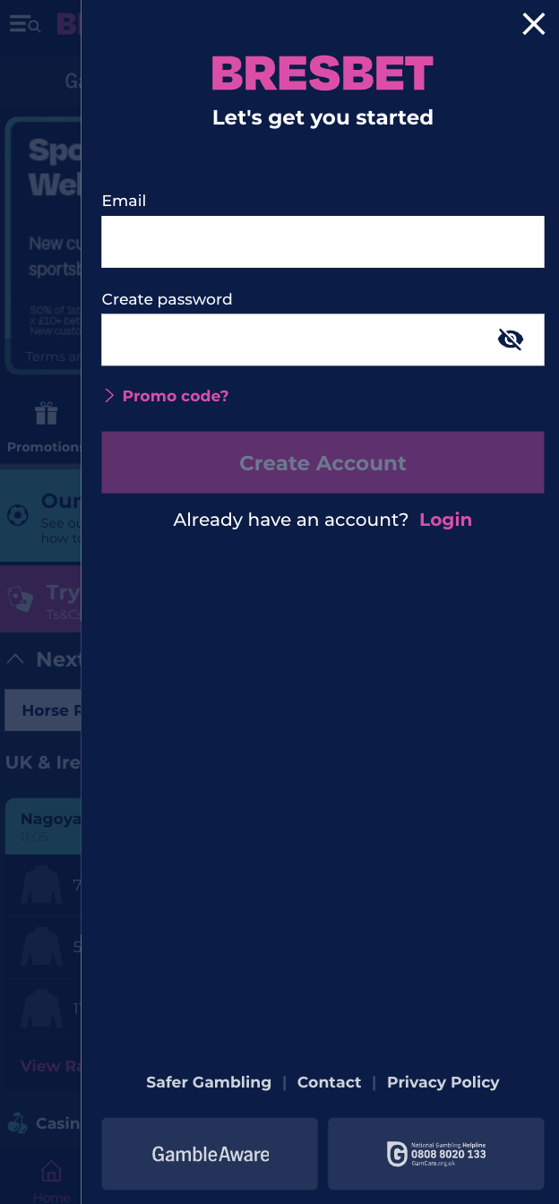 BresBet Sign Up 2
