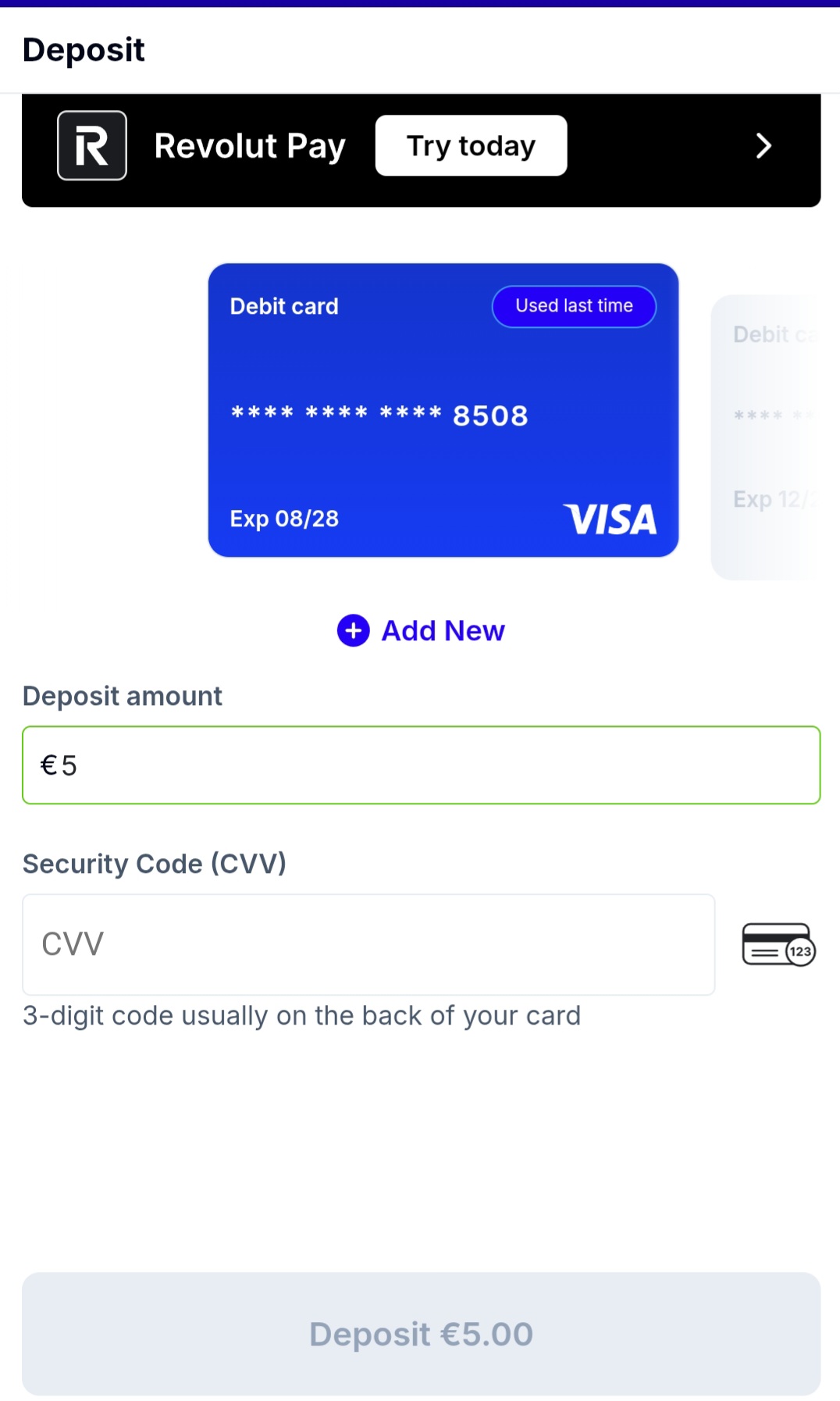 BoyleSports Visa deposit 