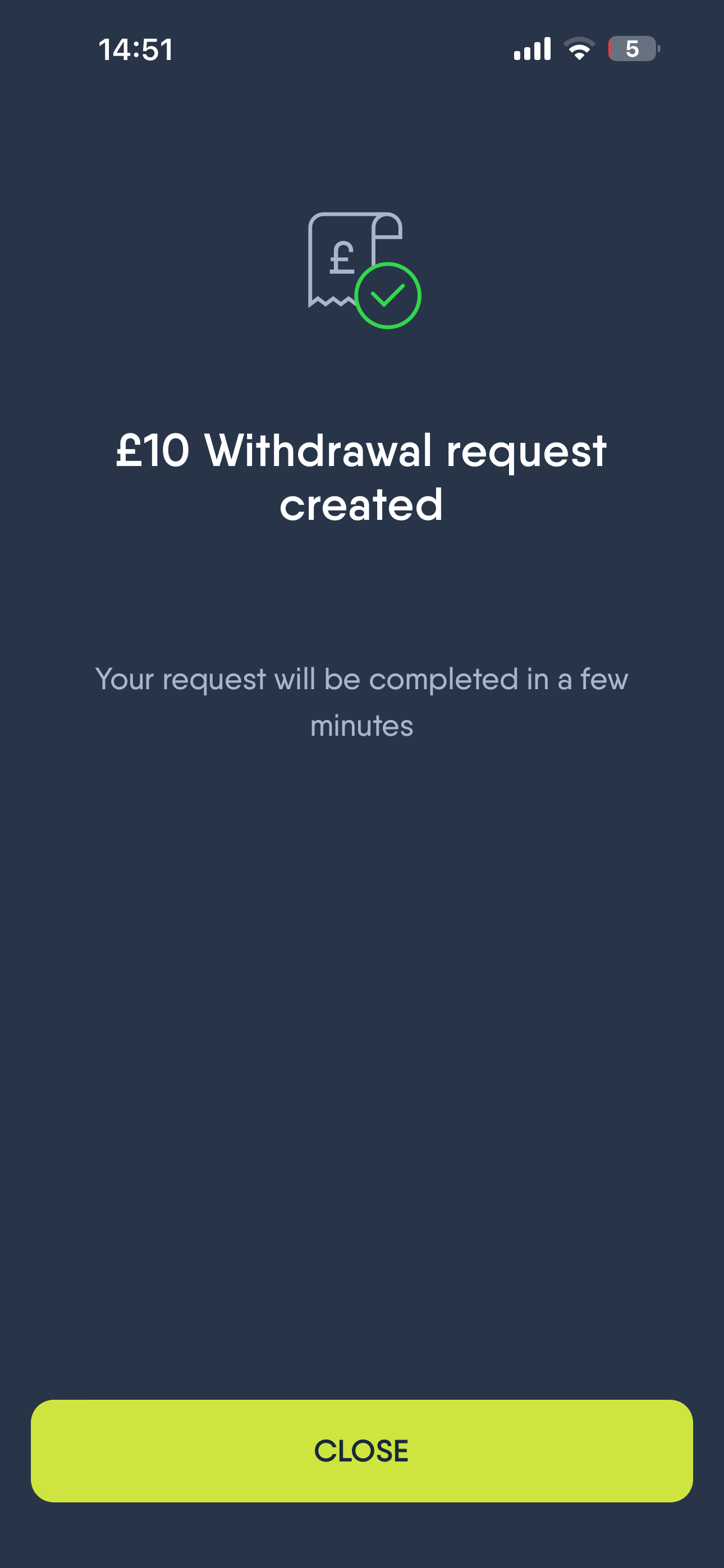 CopyBet Withdraw 2