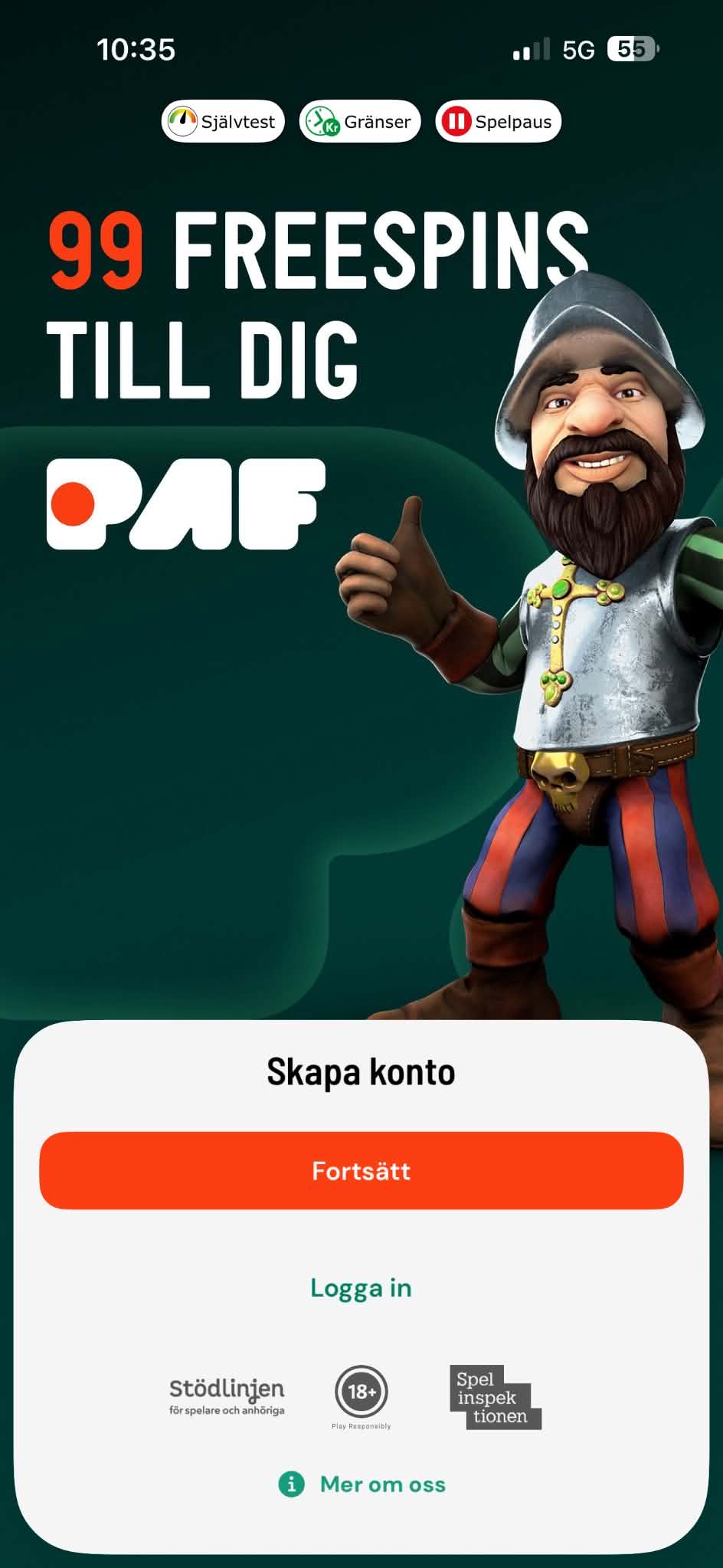 Registrering - PAF