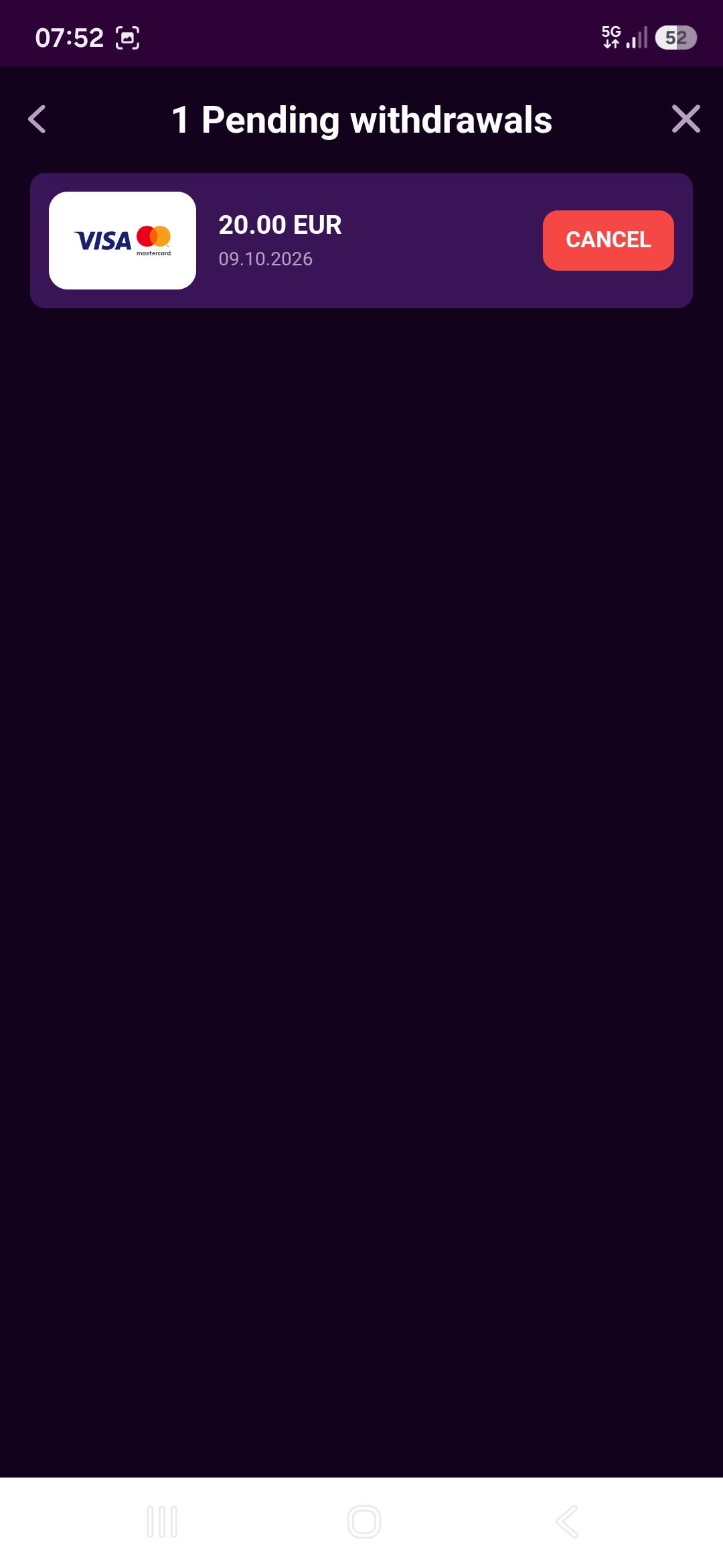 Tonybet withdrawal pending