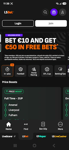 LiveScore Bet home app ireland
