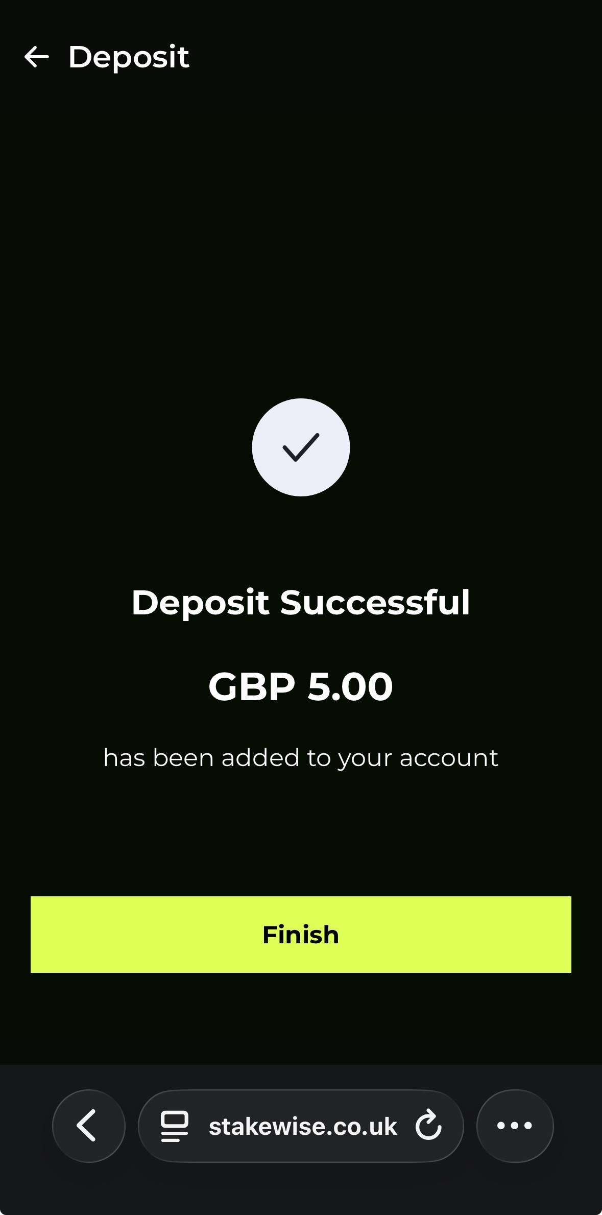 StakeWise Deposit 5