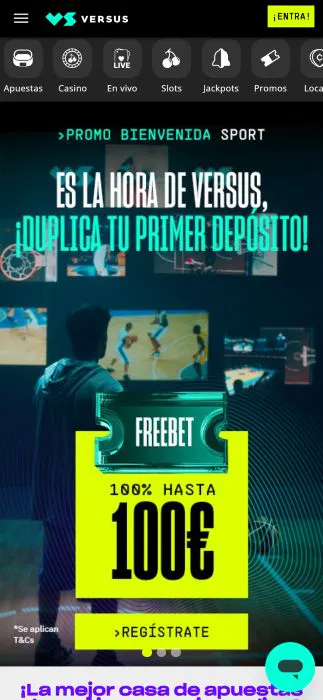 Versus página de inicio