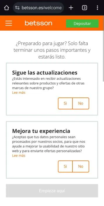 Betsson registrarse 4 