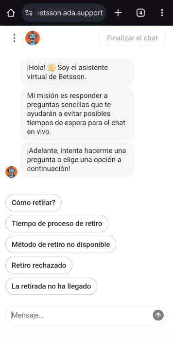 Betsson atención al cliente