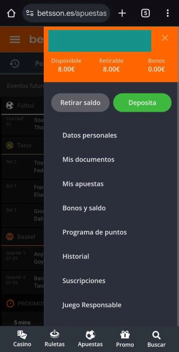 Betsson verificar cuenta