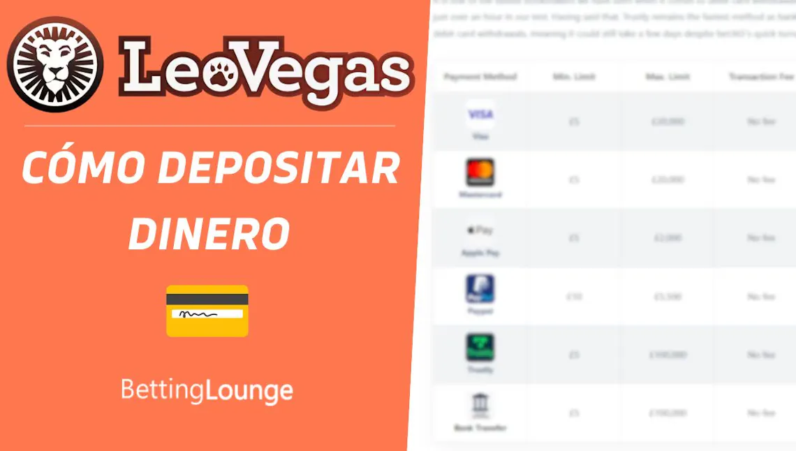 LeoVegas como depositar