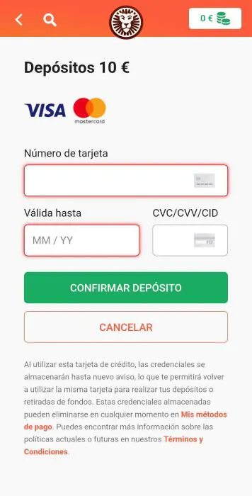 LeoVegas depositar 4