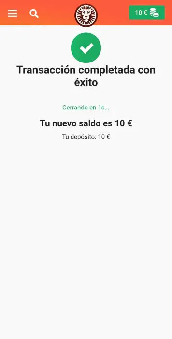 LeoVegas depositar 5