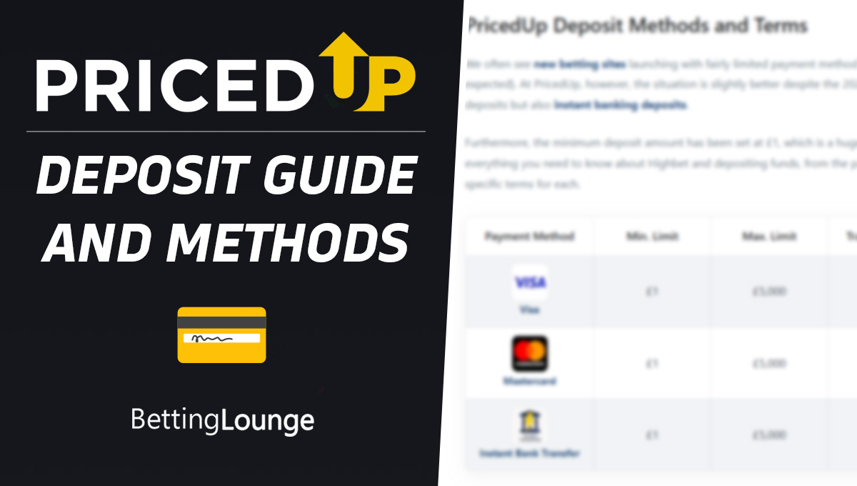 PricedUp Deposit Guide
