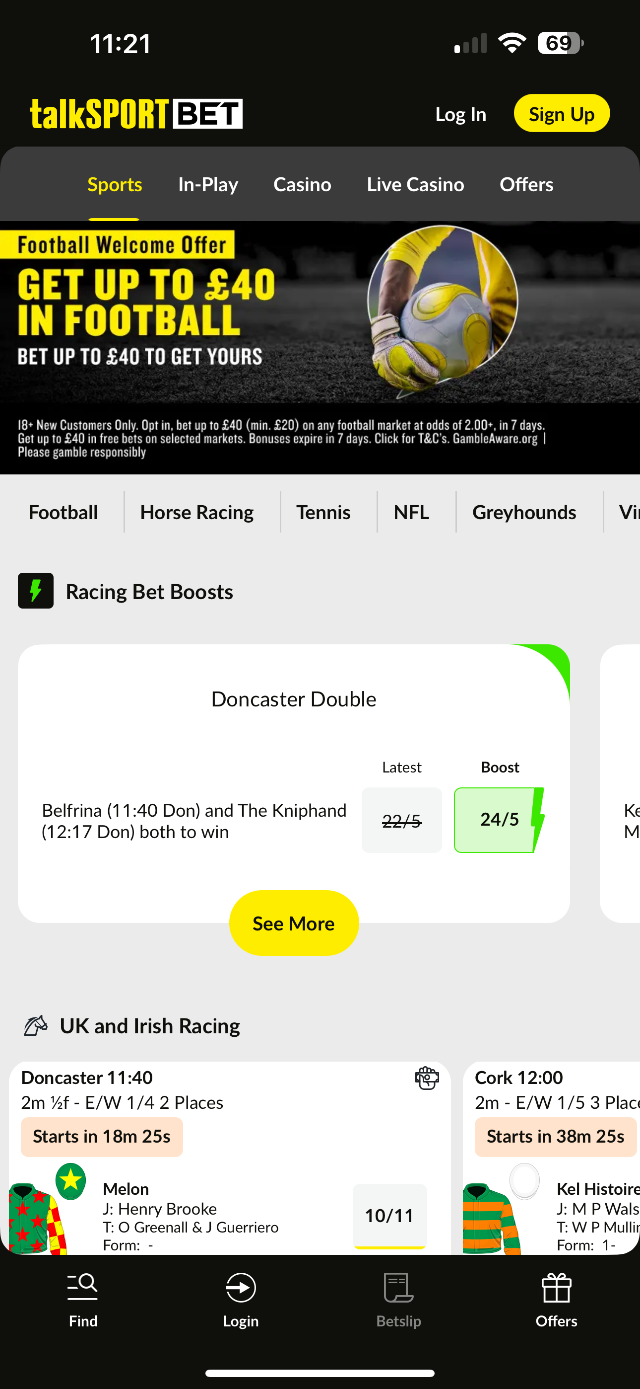 talkSPORT BET home