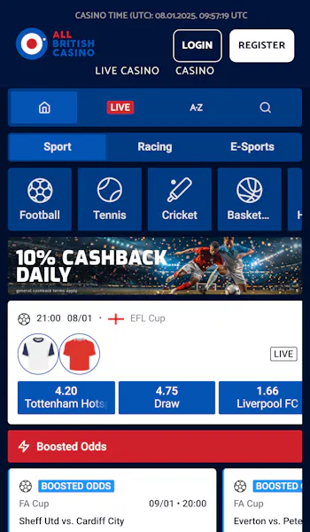 All British Casino Sportsbook