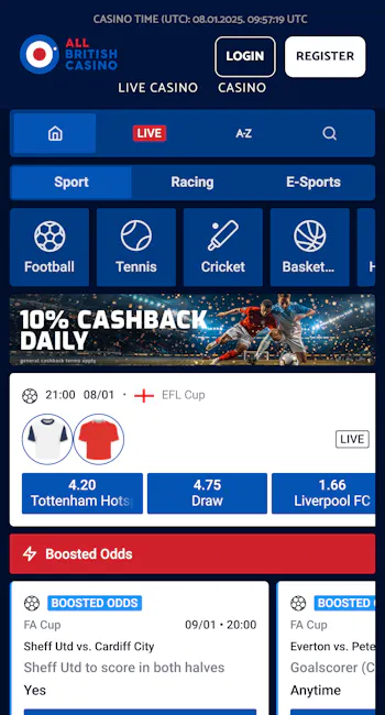 All British Casino Sportsbook