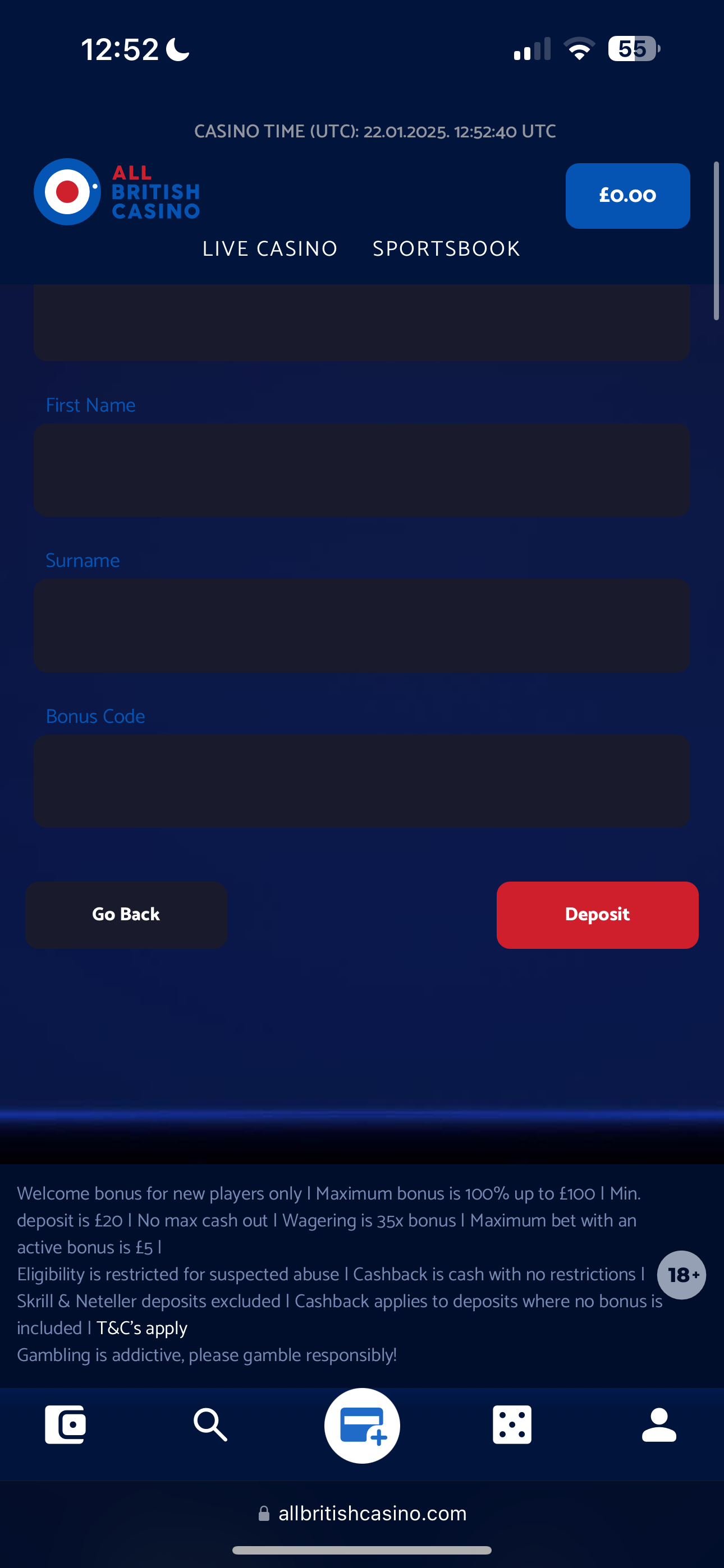 All British Deposit 4