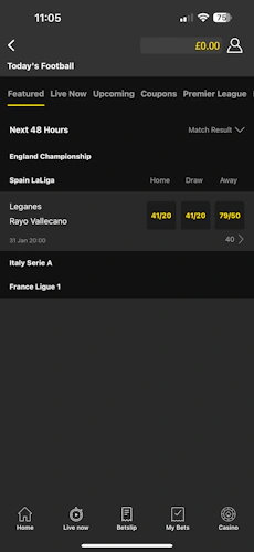 BetGoodwin Football market