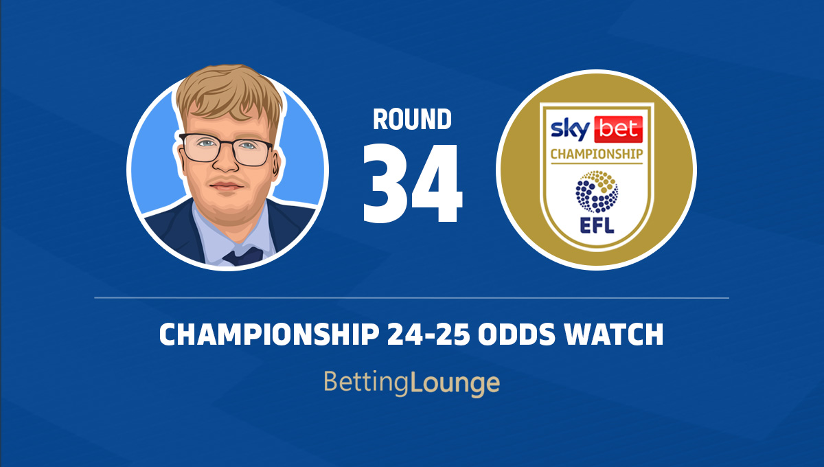 Championship round 34 odds watch