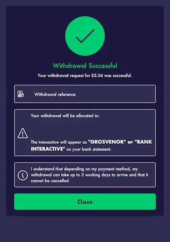 Grosvenor Withdrawal 4