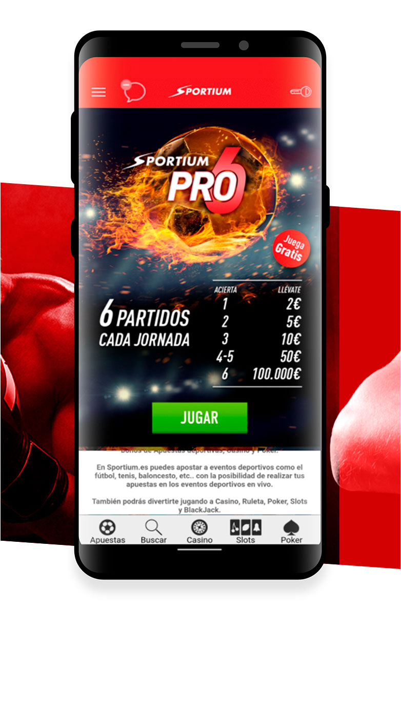 Sportium app Android 3