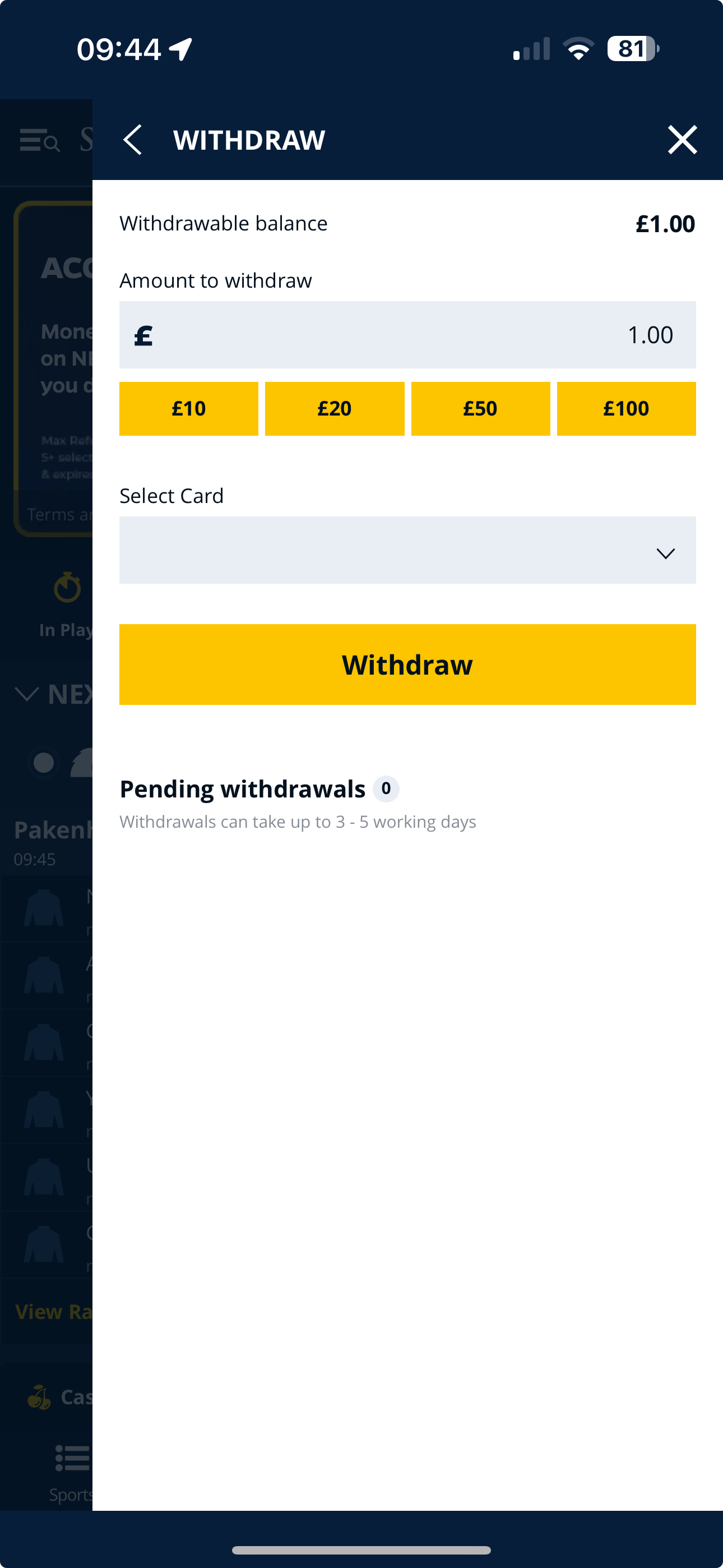 StarSports Withdraw 1