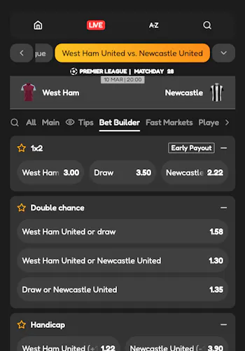 Quickbet Bet Builder