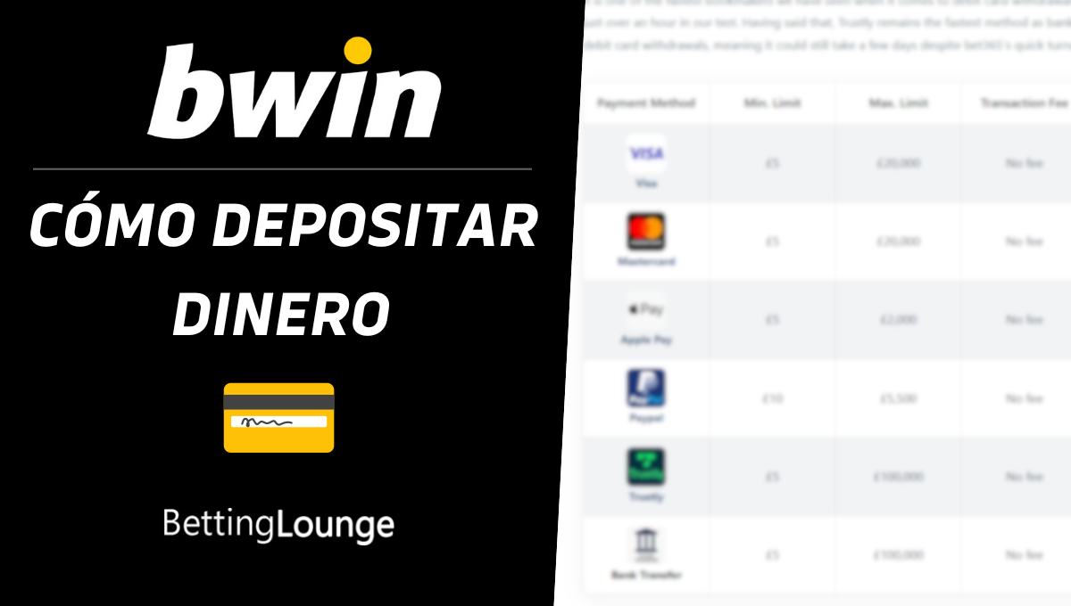 Cómo depositar en bwin