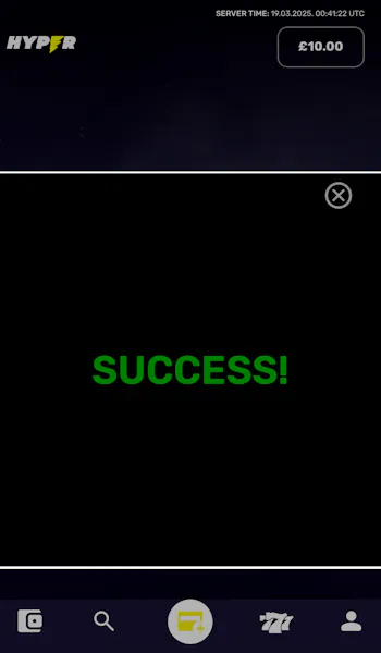 Hyper Sport Deposit Process Step 4