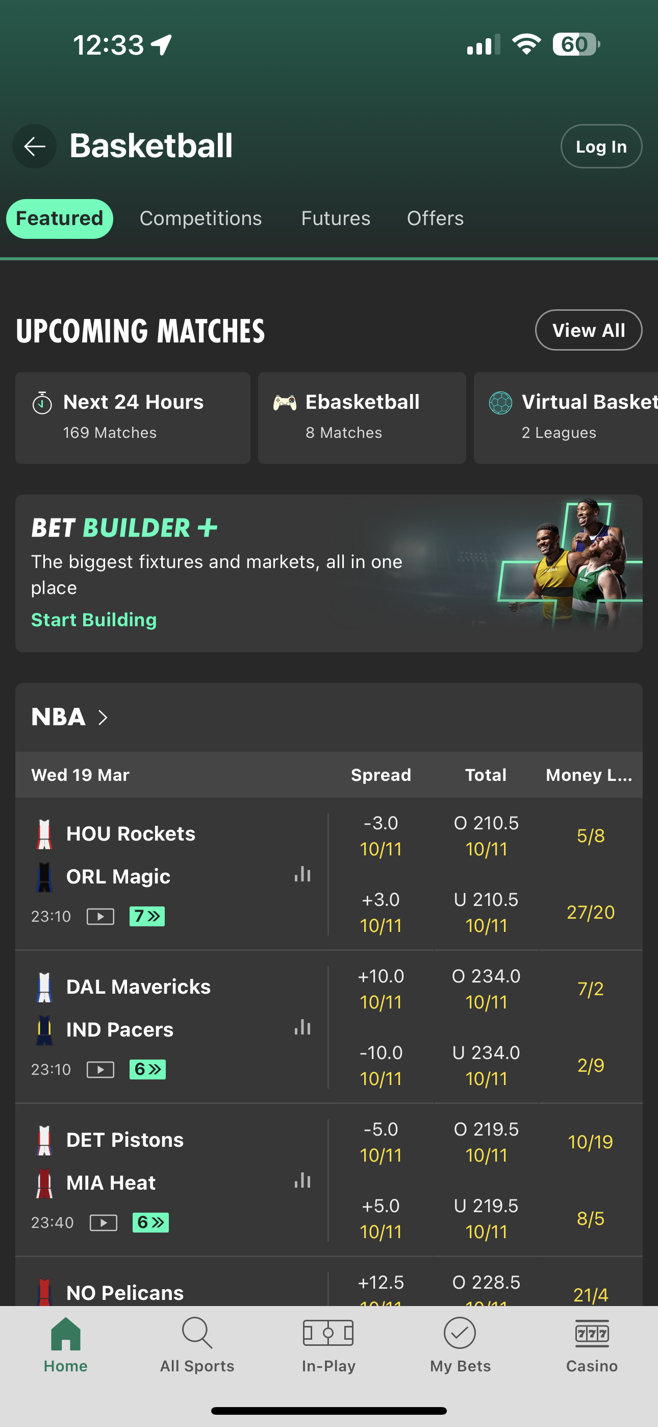 Bet365 Basketball