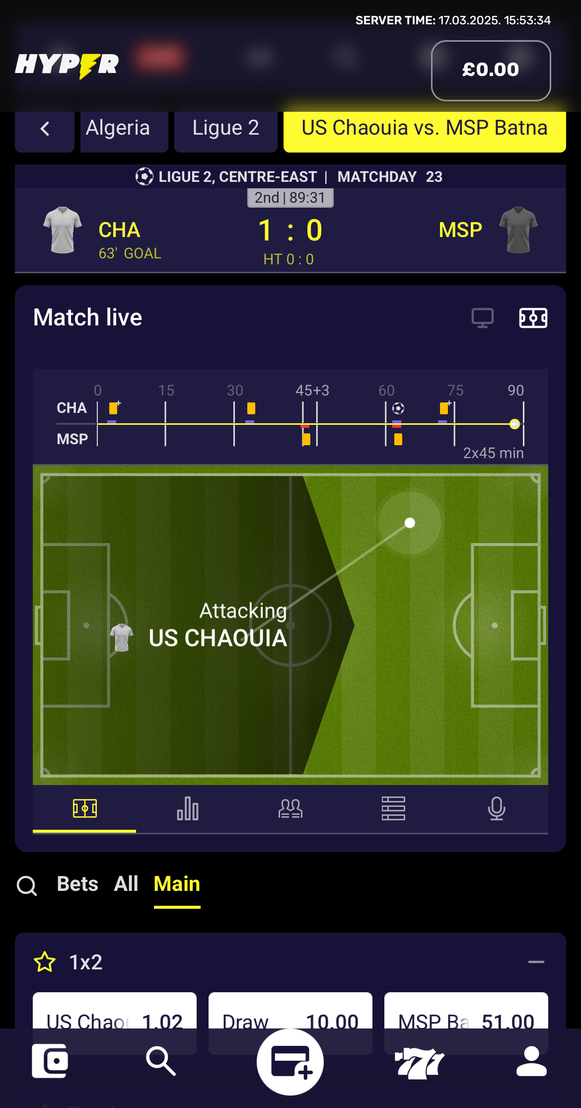 Hyper In-Play Sports