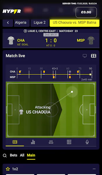 Hyper In-Play Sports