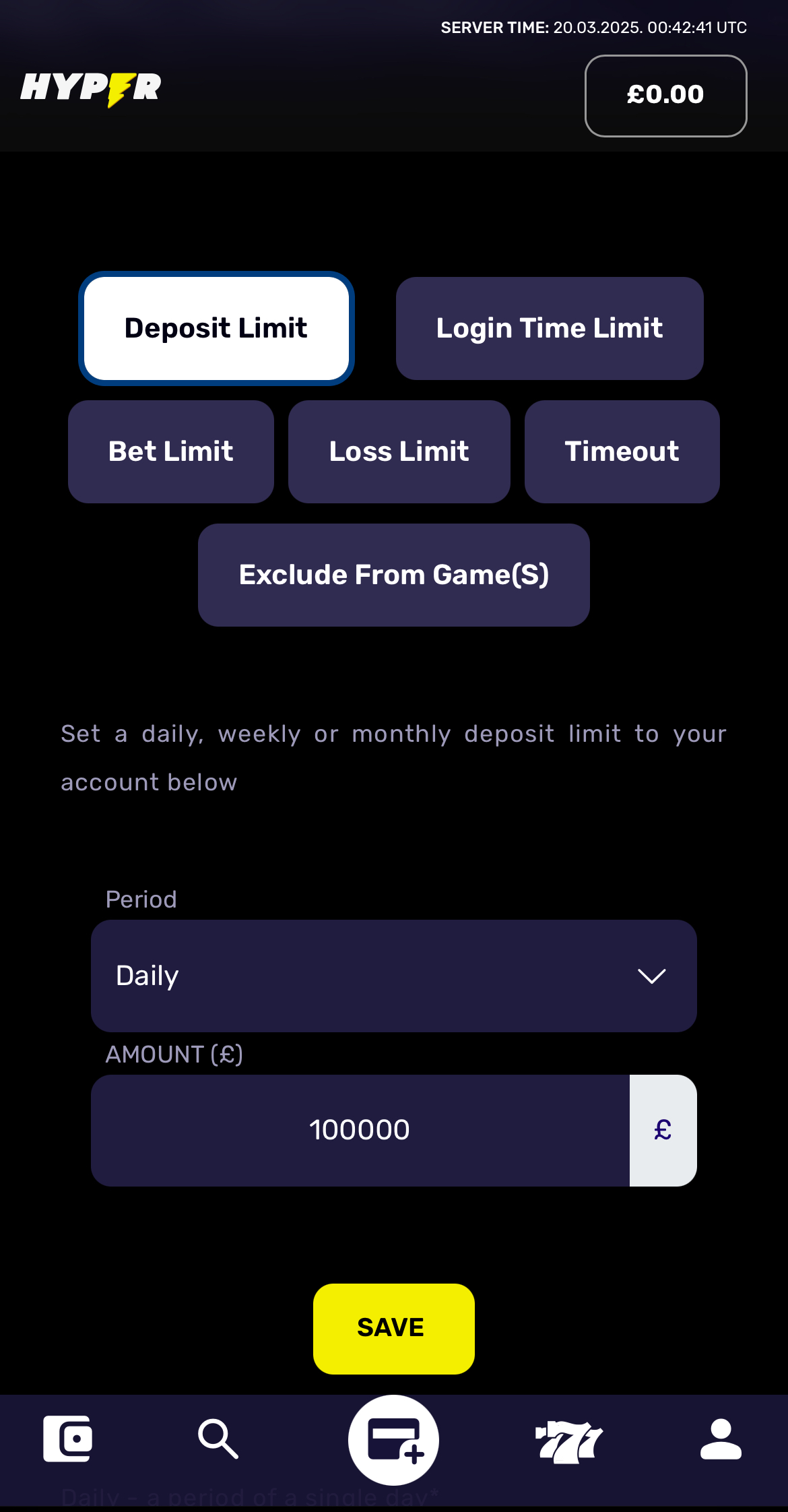 Hyper Responsible Gambling