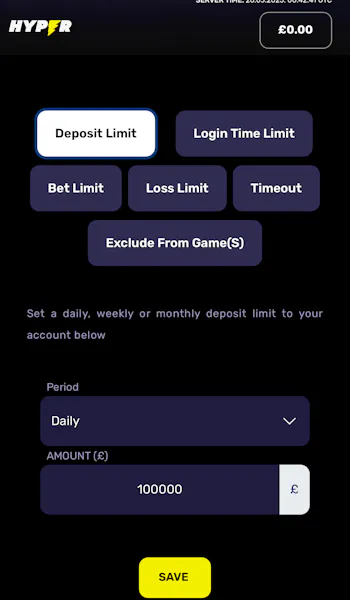 Hyper Responsible Gambling