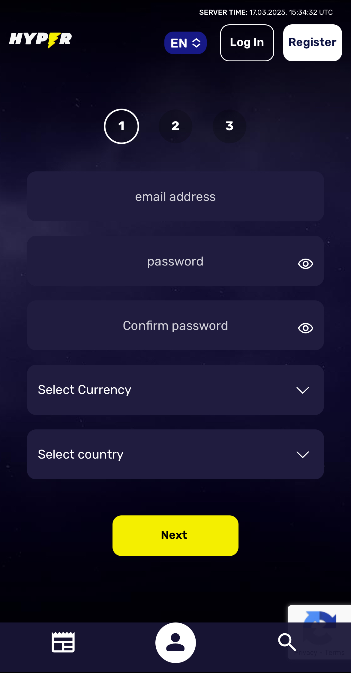 Hyper Sport Email and Password