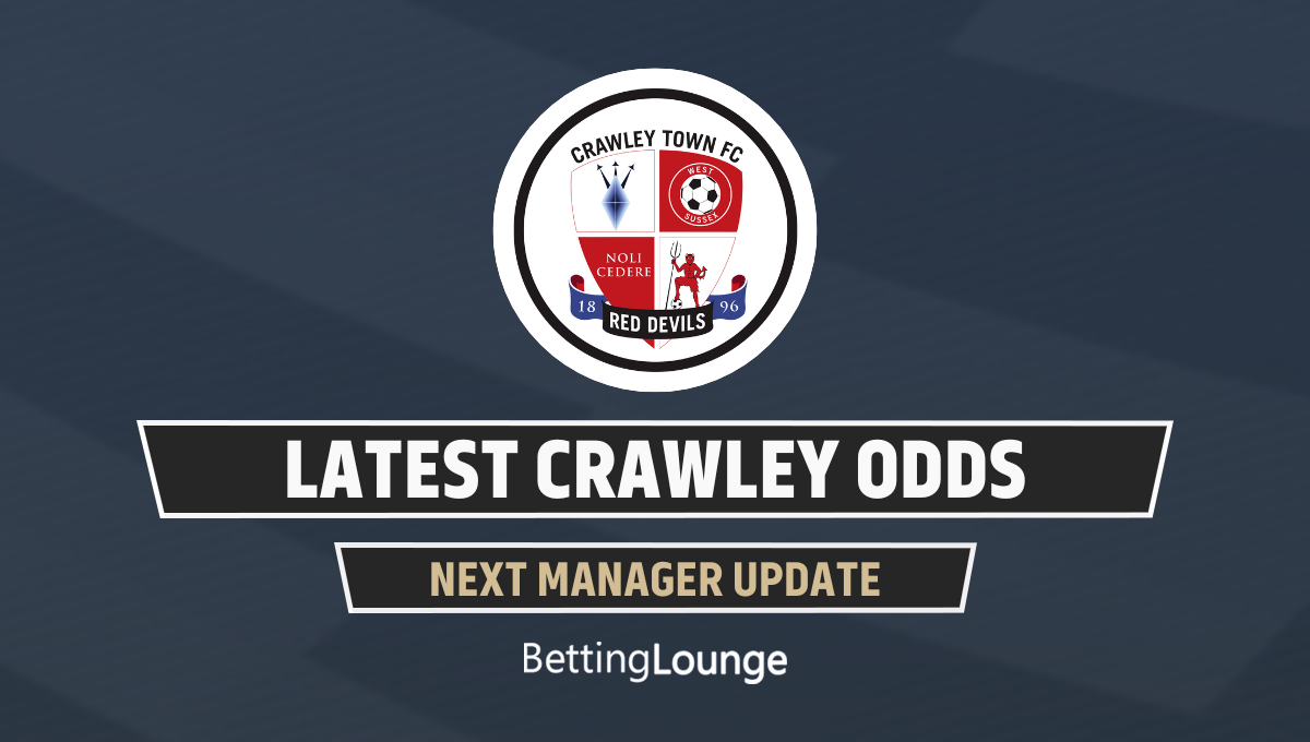 Crawley town next manager odds