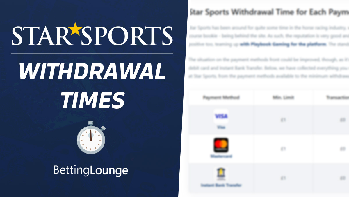 StarSports withdrawal time