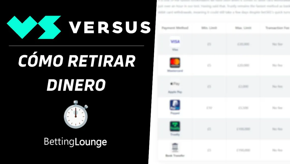 Versus como retirar dinero