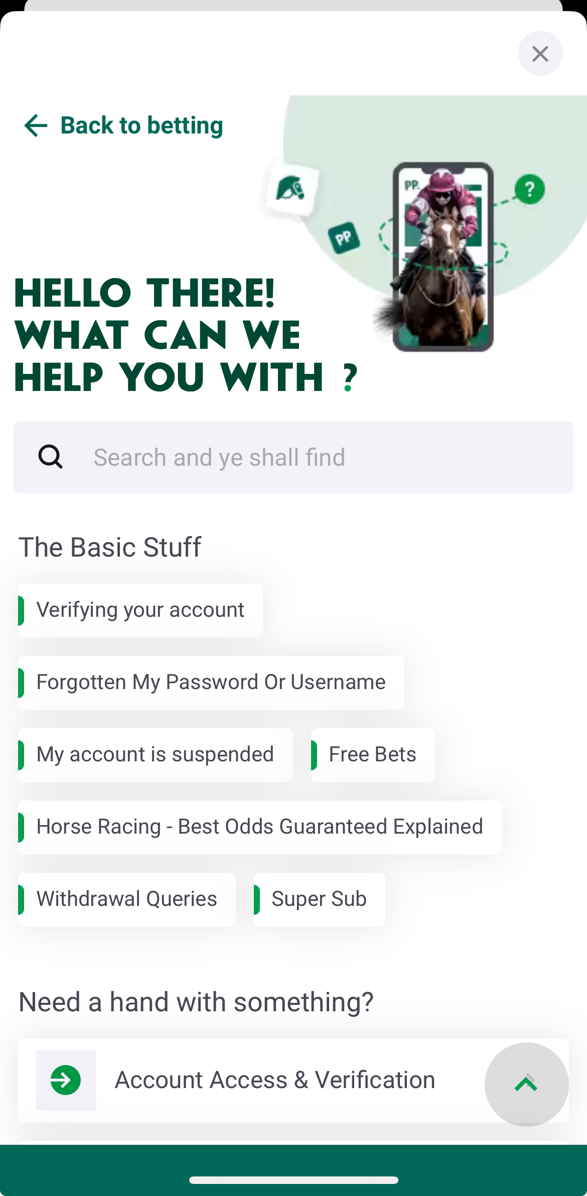 Paddy Power Customer Support