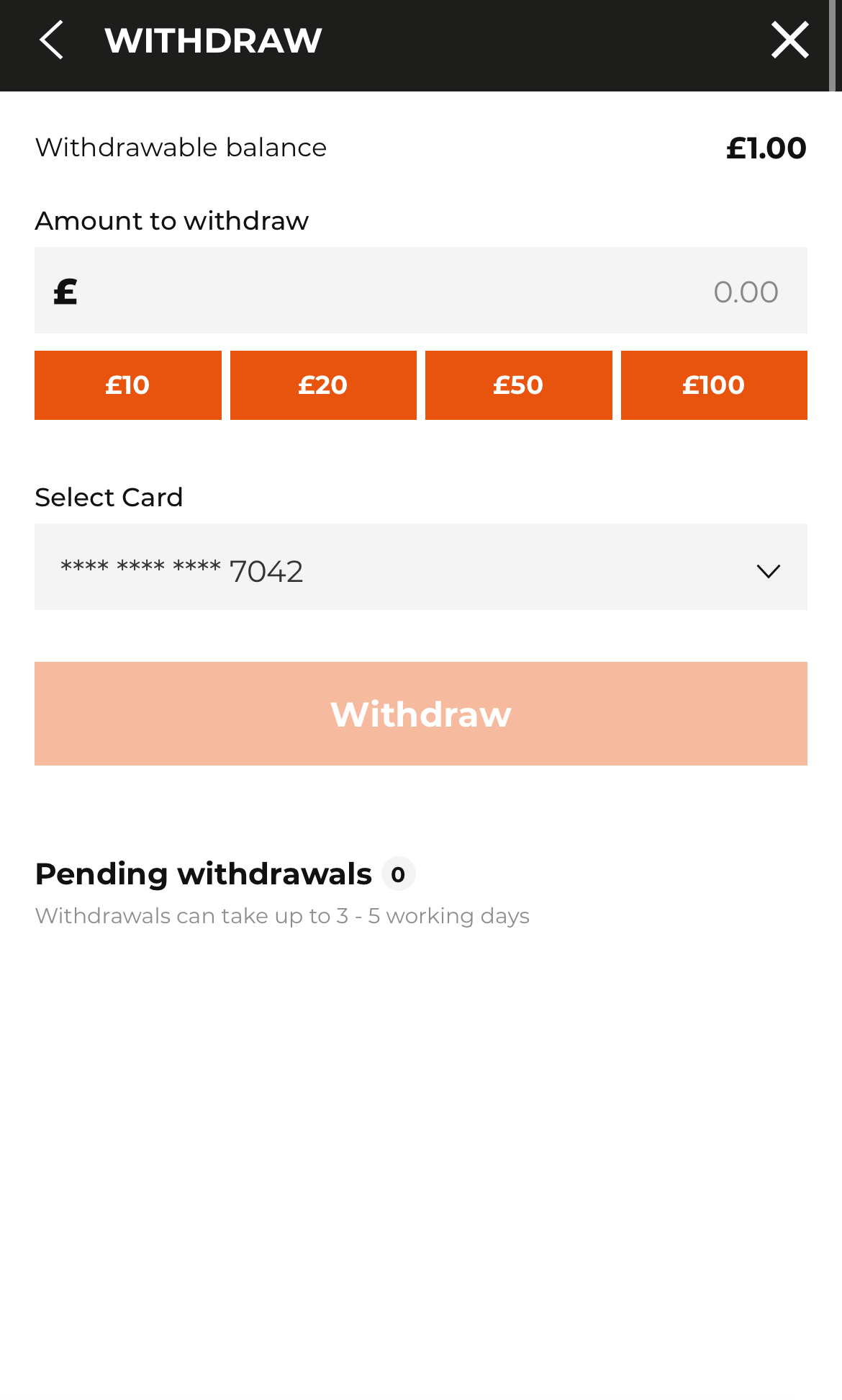 AK Bets - Withdrawal