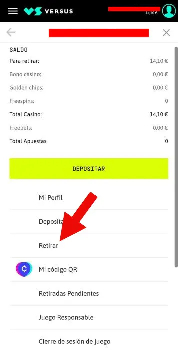 Versus retirar 2