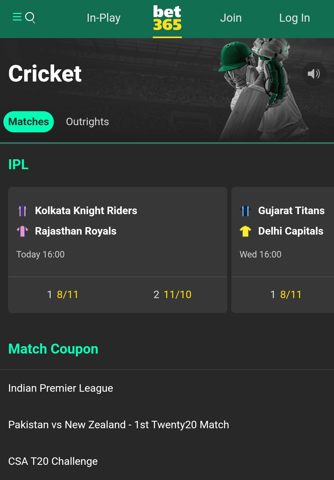 bet365 Cricket