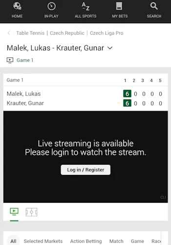 Unibet Streaming 3